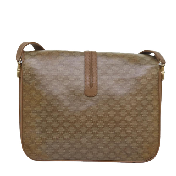 CELINE Macadam Canvas Shoulder Bag Beige Auth 82011 - Picture 2 of 16